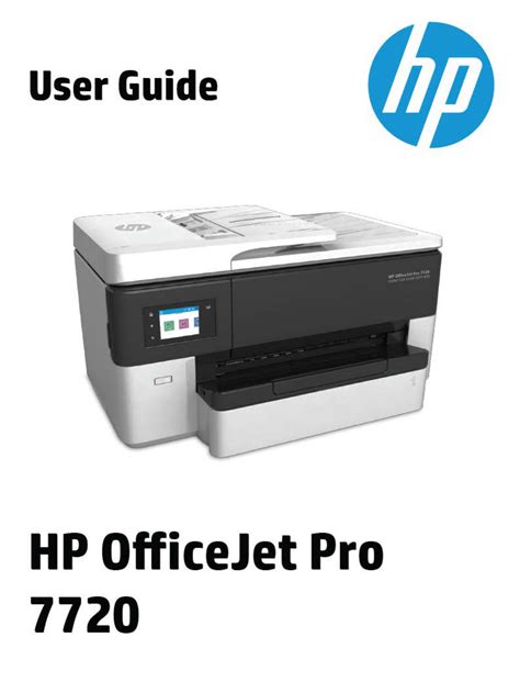 Manual HP OfficeJet Pro 7720 (page 1 of 176) (English)