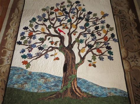 Found on Bing from www.pinterest.com | Tree quilt pattern, Family tree quilt, Tree quilt