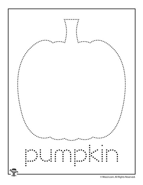 P is for Pumpkin Word Tracing | Woo! Jr. Kids Activities : Children's ...