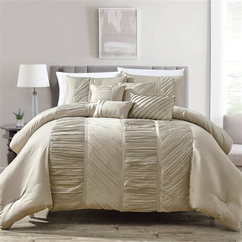 HGMart Bedding Comforter Set Bed In A Bag - 7 Piece Luxury Microfiber ...