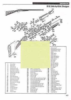 Browning B-SS Side-by-Side and BT-99 Shotgun Exploded View Parts 2011 Ad | eBay