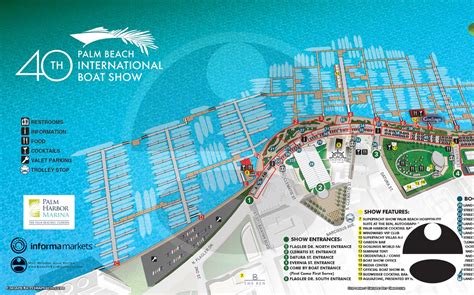 The 2022 Palm Beach International Boat Show Map