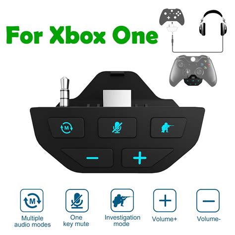 Stereo Headset Adapter for Xbox One/X/S Controller, EEEkit Audio Adapter Compatible with Xbox ...