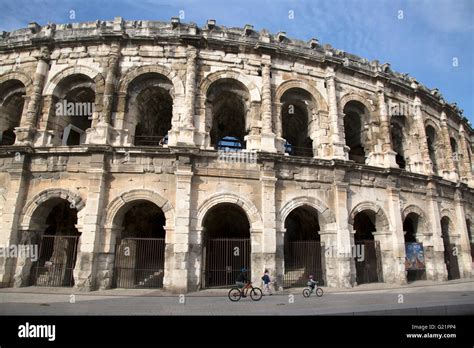 Roman Amphitheatre, Nimes, France, Europe Stock Photo - Alamy