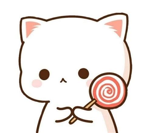 Cute Mochi Cats 💛|| Cute Wallpapers | Cute love cartoons, Cute cartoon ...