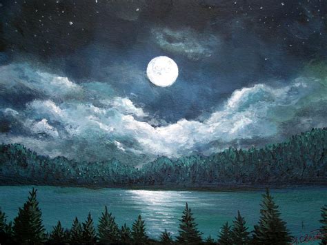 Luminous Lake Painting by Amy Scholten