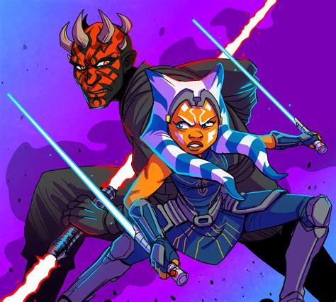 Ahsoka Vs Darth Maul by WorstTurtle on DeviantArt