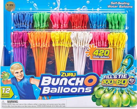 Amazon.com: Bunch O Balloons - 420 Rapid-Fill Water Balloons (12 Pack ...