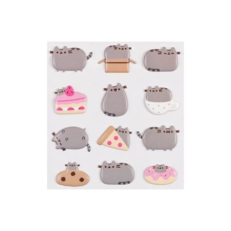 Pusheen Food Puffy Stickers - Kawaii Panda - Making Life Cuter