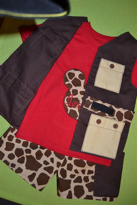 Wild About Disney Safari 4 piece outfit Mickey or Minnie Mouse | Disney ...