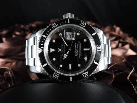 1989 Rolex SUBMARINER 16610 Black T25 Dial Black Bezel in Mint Conditi ...