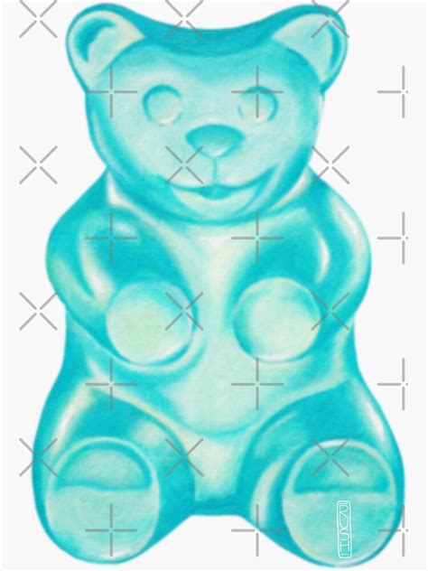 "Happy gummy bear" Sticker for Sale by JRushMedia | Redbubble