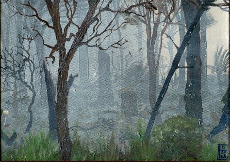 Foggy forest, oil on canvas, 30cm x 24cm : r/painting