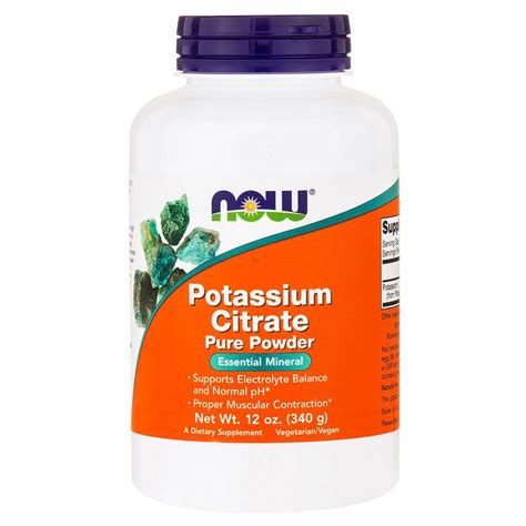 Now Foods, Potassium Citrate Pure Powder, 12 oz (340 g) - iHerb