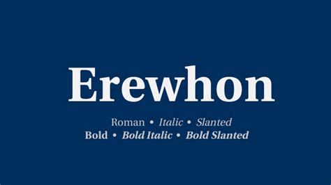 Erewhon Font Family › Fontesk