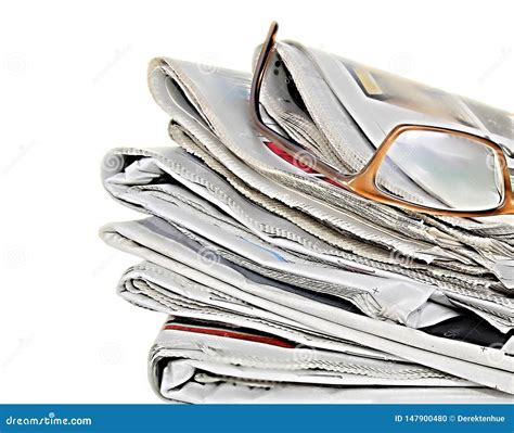 Newspaper rolled up stock photo. Image of business, group - 147900480