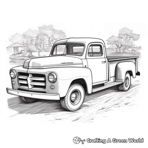 Old Truck Coloring Pages - Free & Printable!