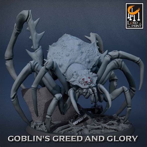 Giant Spider V11 Premium Dnd Miniature Mini Sanded & Primed 28mm 32mm ...