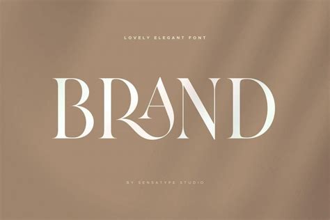 Brand - Lovely Elegant Font - Dfonts