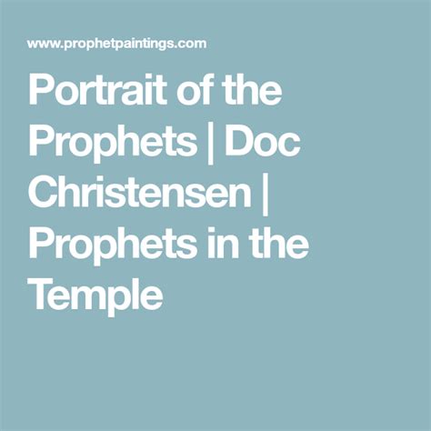 The Portrait of the Prophets 8 x 10 | Portrait, Lds prophets, Prophet