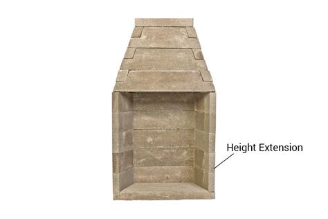 Height Extension Kit | Fireplace kits, Masonry fireplace, Outside fireplace