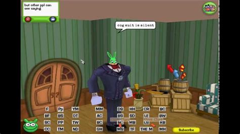 Toontown - Cog suit button hack - YouTube