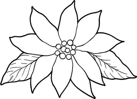 Free Coloring Pages Of Poinsettias