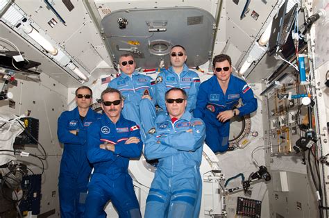 Expedition 34 Crew Portrait with Sunglasses