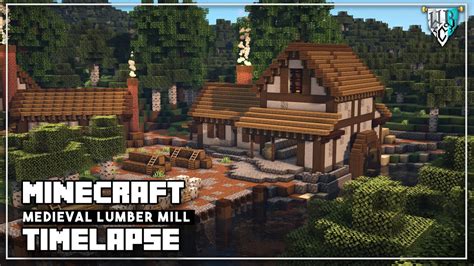 Minecraft Medieval Lumber Mill - Minecraft Timelapse Build - YouTube