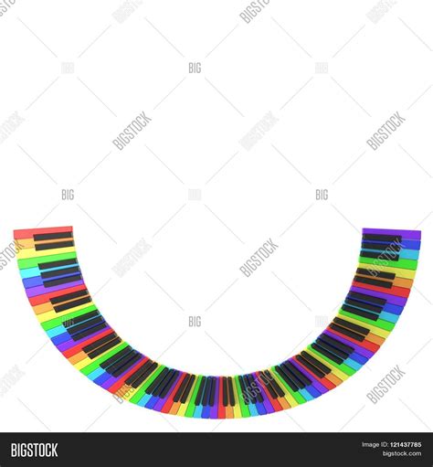 Piano Keyboard Rainbow Image & Photo (Free Trial) | Bigstock