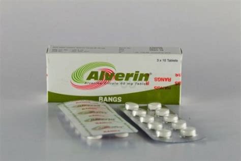 Alverin Tablet 60mg - medicine - Arogga - Online Pharmacy of Bangladesh