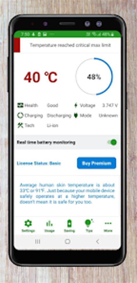 Battery Life - Temperature and for Android - Download