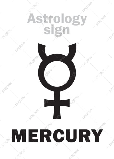 Mercury Planet Vector PNG Images, Astrology Alphabet Mercury Astronomy Planet, Sign, Zodiac, Key ...