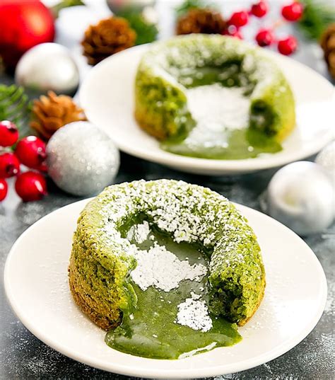 Matcha Green Tea Molten Lava Cakes - Kirbie's Cravings