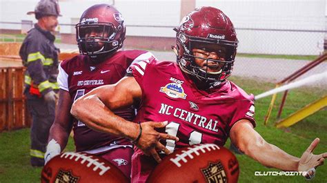 North Carolina Central football players train with Durham fire department