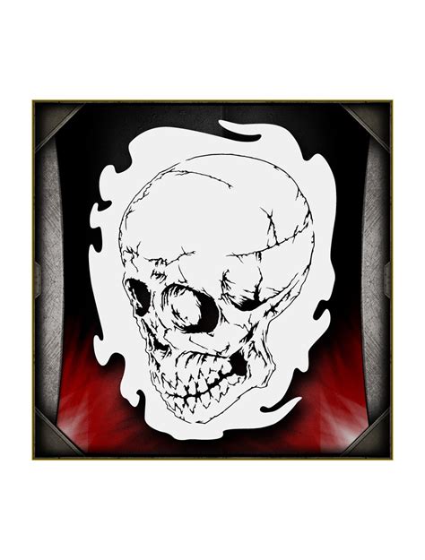 Skull 43 Airbrush Stencil Template - For Painting Motorcycles