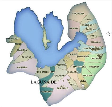 -Map of Laguna Province Showing the Locations of the Four Campuses. | Download Scientific Diagram