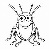 Mewarnai Insect Serangga Lalat Imprimir Outline Ausmalbilder Insekten  sketch template
