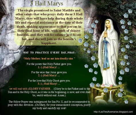 3 Hail Marys | The virgin promissed to Saint Matilde and oth… | Flickr
