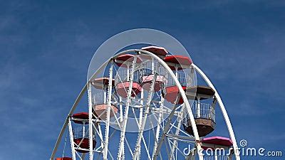 Aerial of a Spinning Ferris Wheel with Empty Seats Stock Footage ...