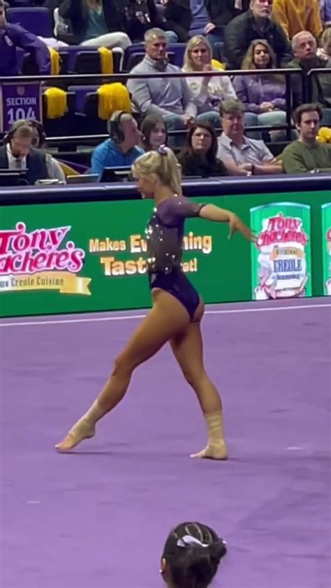 Olivia “Livvy” Dunne with an elite floor routine for LSU Gymnastics at ...