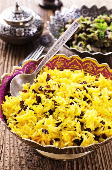 Saffron Rice with Barberries Stock Image - Image of berries, east: 38407627