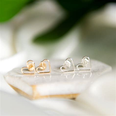 Heart Stud Earrings – Blossom and Shine