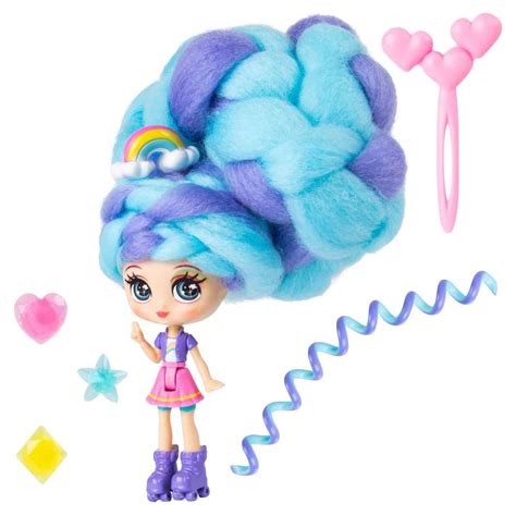 Candylocks 3" Basic Doll With Accessories Purple Cyan - Le3ab Store