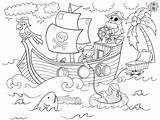 Pirates Coloring Page  Treasure Hunt 4 Kids sketch template