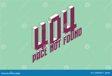 Page not found design. stock vector. Illustration of design - 113584000