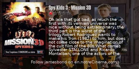 Spy Kids 3D: Game Over Reviews and critics