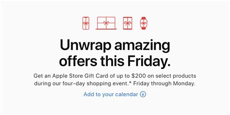 Apple announces its Black Friday deals: up to $200 Apple Store gift ...