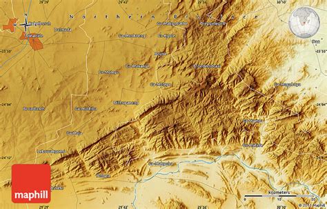 Physical Map of Lebowakgomo
