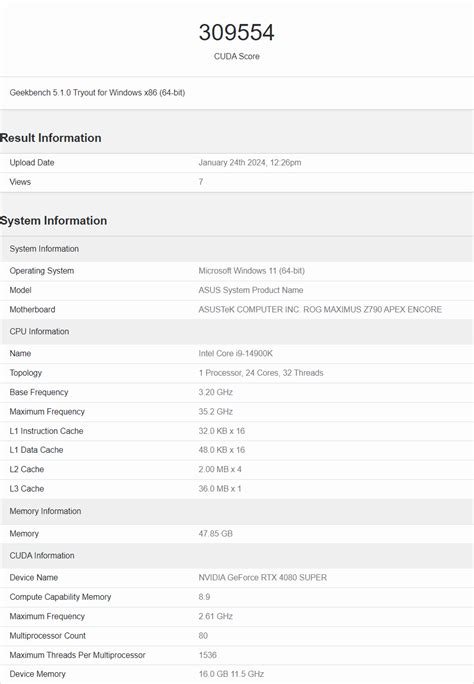 Rò rỉ điểm benchmark của RTX 4080 SUPER cho thấy hiệu năng tương tự nh ...